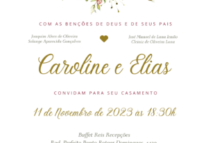 Eu vou fazer arte de convites e papelaria de casamentos