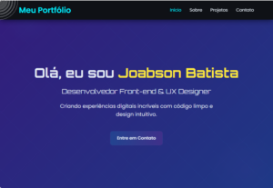 Eu vou Interface completa com UX/UI profissional