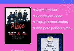 Eu vou fazer a arte visual pro seu evento/negócio.