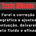 Eu vou Fazer a correção ortográfica e ajustes de pontuação
