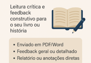 Eu vou revisar seu livro como beta reader , e da um feedback