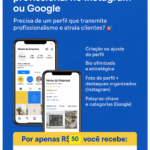 Eu vou Crioar e estruturar perfil profissional google|IG