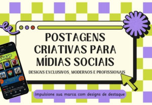 Eu vou Criar artes criativas para redes sociais