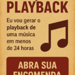 Eu vou gerar o playback de uma música em poucas horas