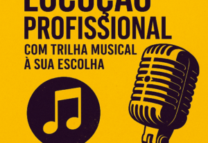 Eu vou gravar vinheta profissional com trilha musical.