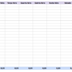 Eu vou fazer uma planilha de Excel para controle de gastos.