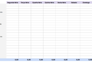 Eu vou fazer uma planilha de Excel para controle de gastos.