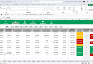 Eu vou trabalhar na criação de planilhas no Excel.