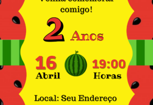 Eu vou fazer seu convite personalizado em até 24 horas.