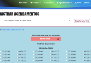 Eu vou criar seu site de agendamentos em python