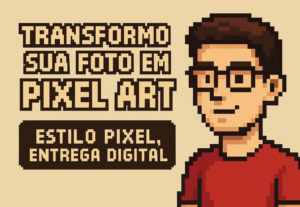Eu vou Transformar a Sua Foto em Pixel Art – Estilo Pixel