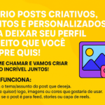 Eu vou criar um post para seu feed e story do instagram.