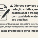 Eu vou Transformar  ideias em conteúdos que conectam.