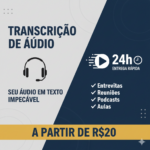 Eu vou fazer Transcrição rápida de áudio e vídeo