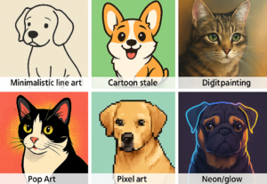 Eu vou fazer a ilustração digital do seu Pet com I.A