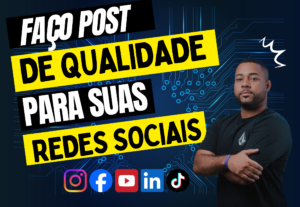 Eu vou criar arte de qualidade para suas rede sociais