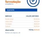 Eu vou formatar, revisar e normalizar seu trabalho acadêmico...