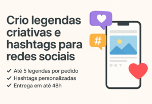 Eu vou Criar legendas Criativas para TikTok e Instagram