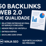 Eu vou Criar 50+ Backlinks Web 2.0 Alta Qualidade P/ Seu Sit...