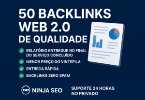 Eu vou Criar 50+ Backlinks Web 2.0 Alta Qualidade DA 70+