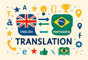 Eu vou traduzir e transcrever textos em Inglês/Português