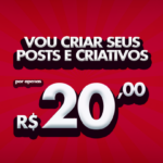 Eu vou fazer seu criativo ou post para sua rede social