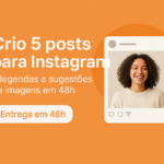 Eu vou Criar 5 posts para Instagram + legendas e sugestões
