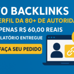 Eu vou Criar 70+ Backlinks Perfil Alta Qualidade DA 80+