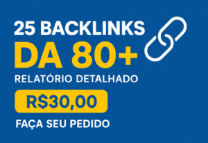 Eu vou Criar 25+ Backlinks perfil Perfil DA 80+ de Qualidade