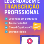 Eu vou dar legenda aos seus vídeos