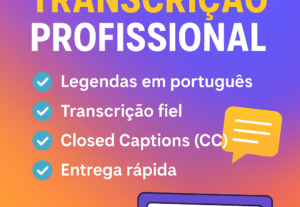 Eu vou dar legenda aos seus vídeos