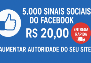 Eu vou Adicionar 5.000 Sinais Sociais Para Site ou Vídeo