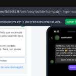 Eu vou criar um flyer e uma automação pra você.