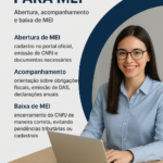Eu vou fazer a abertura, acompanhamento e baixa de mei