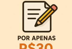 Eu vou fazer a edição do seu texto