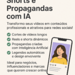 Eu vou Fazer propaganda, cortes de reels e vídeos com IA