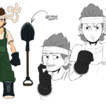 Eu vou fazer um desenho de seus personagens para você usar.