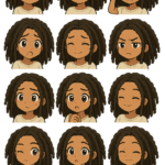 Eu vou Fazer stikers fofas Chibi whatsapp