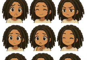 Eu vou Fazer stikers fofas Chibi whatsapp