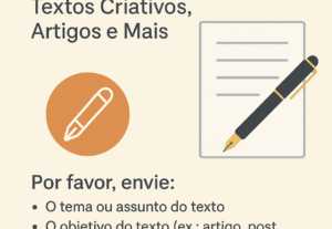 Eu vou fazer redação Profissional – Textos Criativos, Artigo...