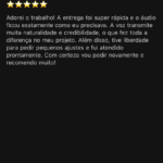 Eu voucriar  Áudio profissionais para Marketing digital