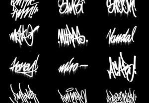 Eu vou criar uma tag ou nome no estilo de Graffiti