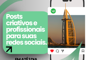 Eu vou criar 3 posts para suas redes