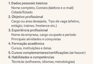 Eu vou fazer o seu currículo em 10 min