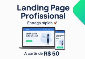 Eu vou criar Landing Page Profissional – Entrega 48h