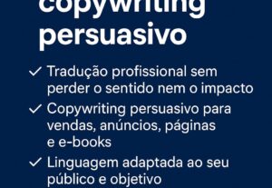Eu vou Fazer Tradução Profissional e Copywriting Persuasivo