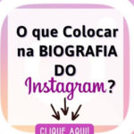 Eu vou criar  Bio Profissional e Criativa para Instagram ou ...