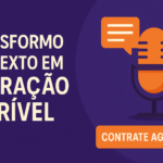 Eu vou transformar seu texto em uma narração incrível