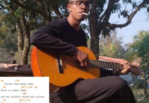 Eu vou Escrever uma tablatura ou cifra de uma música