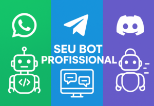 Eu vou FAZER  Bot Profissional para WhatsApp, Discord e Tele...
